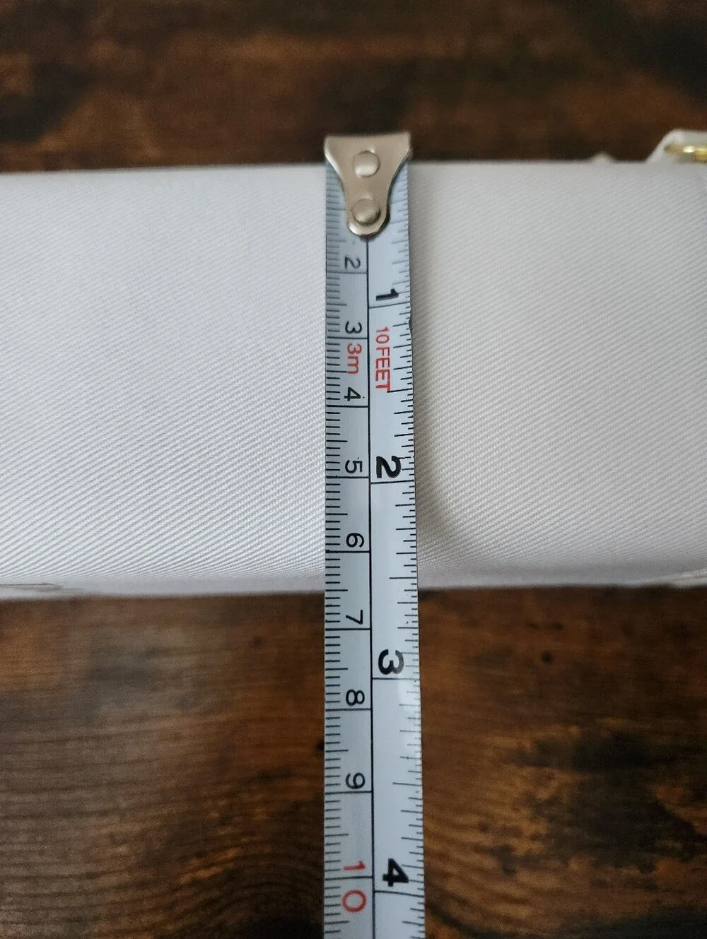 Christian Dior Cream Gold Zip Up Travel Case